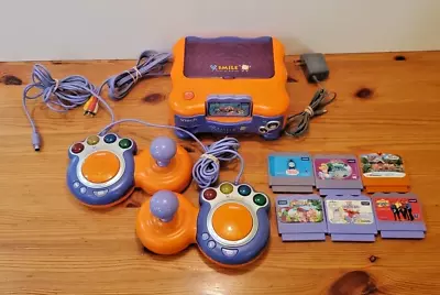 Vtech Vsmile TV Learning System Educational Video Game Console Bundle W/ 7 Games • $46.99