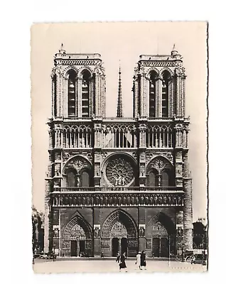 Paris France Vintage Postcard Notre Dame Church Cathedral La Facade • $7.50