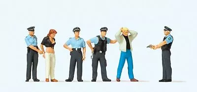 Preiser HO Scale Model Figure/People Set Police Officers/Under Arrest 6-Pack • $18.39