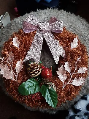 Handmade Christmas Wreath • £6.50