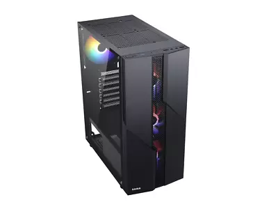 SAMA Sama-M2-TG Black USB3.0 Steel/ Tempered Glass ATX Mid Tower Gaming Computer • $50.99