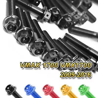 Black CNC Race Spec Engine Bolts For Vmax 1700 VMX1700 09 10 11 12 13 14 • $90.28