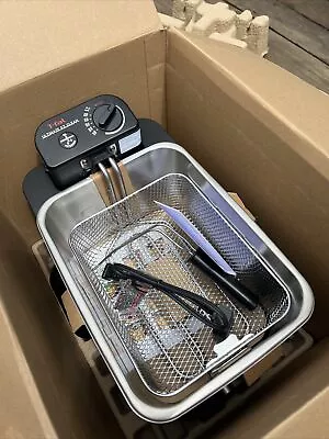 T-Fal F58-f1 EZ Clean Compact Semi-Professional Deep Fryer Stainless Steel • $70