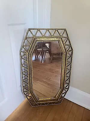 Vintage Faux Bamboo Wall Mirror • $120.95