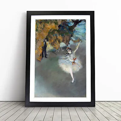 The Star Ballet Ballerina Dancer By Edgar Degas Wall Art Print Framed Picture • £18.95