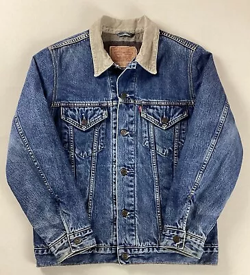 Levi’s Denim Trucker Jacket 71550 Blanket-Lined Size XL - Altered - Please Read • £26.99