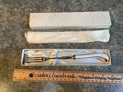 A.E. Lewis & Co Sheffield England Floraine Porcelain Handle Serving Fork • $11.85