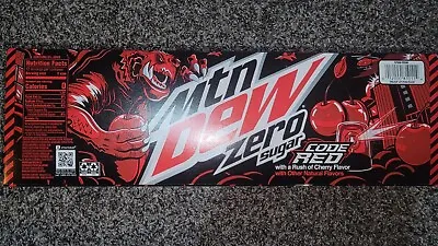 MOUNTAIN DEW  Code Red Zero Sugar 12 PACK Cans 12oz 06/24/Fresher* Hard To Find • $28