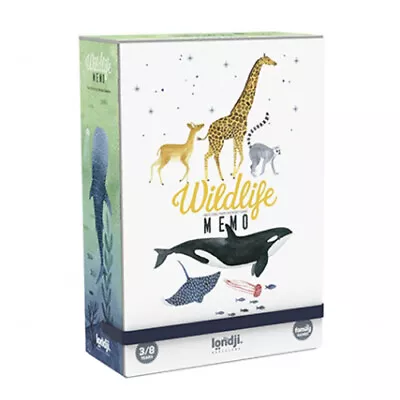 Londji  Wildlife Memo  Matching Pairs Memory Game (ages 3-8 Yrs) New & Sealed • $24.99