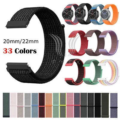 20mm 22mm Universal Woven Nylon Sport Loop Watch Band Strap Quick Release Pins • $3.69