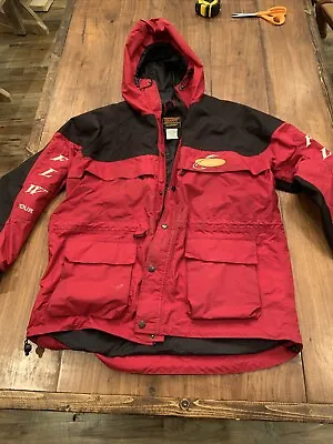 FLW Outdoors Fishing STEARNS DRY WEAR Waterproof JACKET Large Red FLW Tour • $12.99