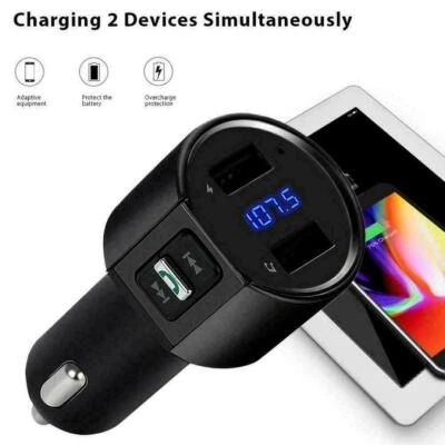 Bluetooth Wireless Car FM Transmitter Radio Adapter Car MP3 1 X Player P NEW • $7