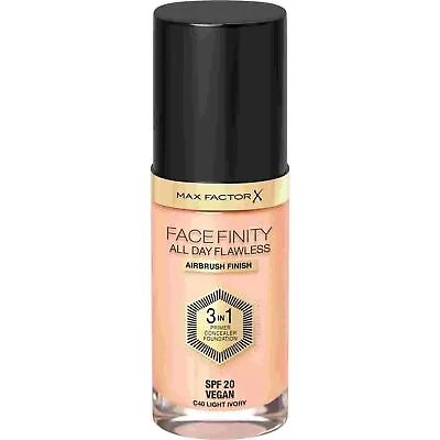 MAX FACTOR Facefinity 3in1 All Day Flawless Foundation 30ml SPF20 *NEW & ORGINAL • £8.90