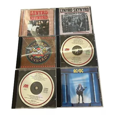 CD Album Lot Of 6 Classic Rock Lynyrd Skynyrd And AC/DC • $35