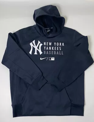Nike Dri-Fit New York Yankees Authentic Sweatshirt Size Mens  XL 0073 • $75
