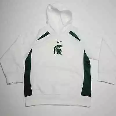 Nike Dri-FIT Michigan State Spartans Youth Center Swoosh Hoodie Size Small 8-10 • $16.99