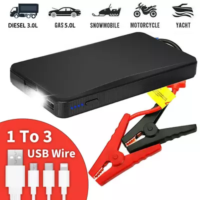 Portable Mini 20000mAh Car Jump Starter Booster Box Battery Charger Power Bank • $2.04