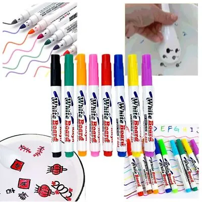 Whiteboard Markers Magical Water Painting Pen Erasable Floating Pen Doodle Pen • £4.56