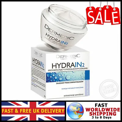 DERMEDIC HYDRAIN 2 Cream Prolonged Hydration For DRY THIN SENSITIVE SKIN 50ml  • £14.39