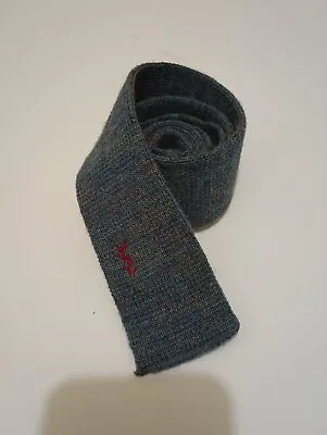 Yves Saint Laurent YSL Wool Knit Necktie Vintage Logo Made In The USA  • $32.95