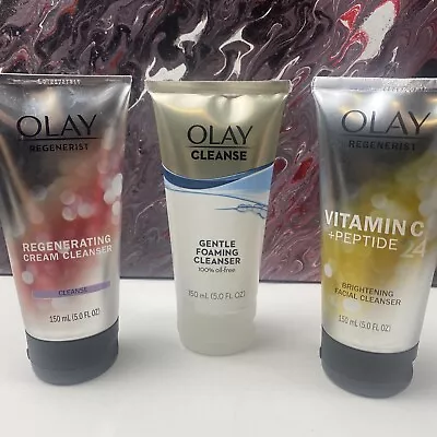 Olay Vitamin C Facial Cleanser+Olay Cleanse+Olay Regenerating 5fl Oz 03/pcs. • $19