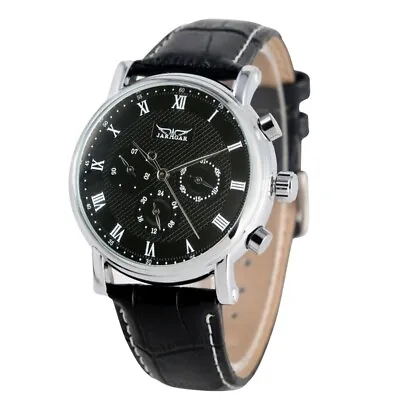 JARAGAR Men's Sport Mechanical Watches Automatic Roman Numerals Dial Wristwatch • £27.34