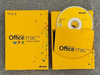 USED - Microsoft Office For Mac Home And Student 2011 (3 Computer/s) • $35