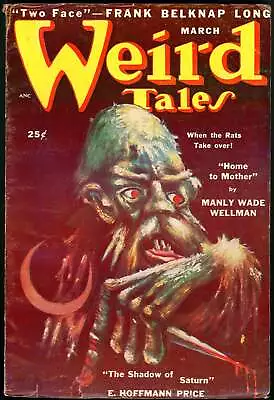 WEIRD TALES March 1950 . Dorothy McIlwraith No 3 Volume 42 / WEIRD #20534 • $54
