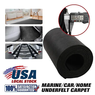 12.91sqft Black Marine Grade Boat Trailer Bunk Board Padding Fabirc Carpet 5mm • $24.89