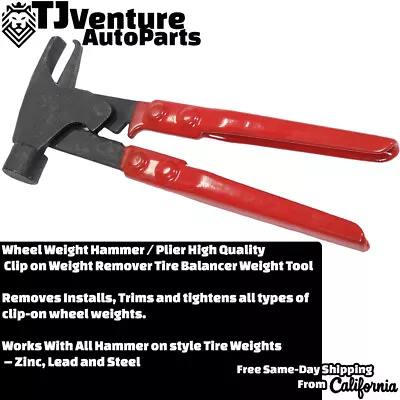 Wheel Weight Hammer High Quality  Clip On Weight Remover Tire Balancer Tool • $16.99