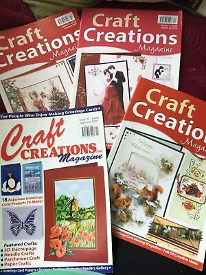 4 Craft Creation Card Making Magazines • £2.99