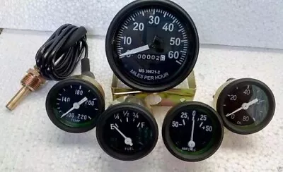 Jeep Gauges Kit Willys And More Mechanical Speedo Temp Oil Amp Fuel • $42.49