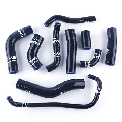 Black For 2006 2007-2015 2016 Yamaha YZF R6 YZFR6 Silicone Radiator Coolant Hose • $55.99