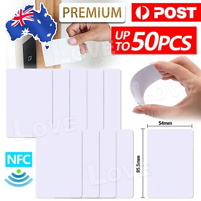 Up To 50x NTAG215 NFC White Pvc Card Tag For TagMo Forum Switch Type2 Tags Chip • $5.45