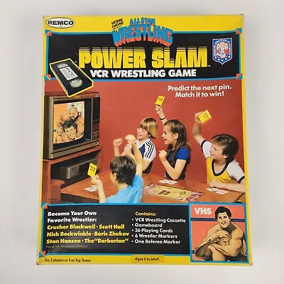 Vintage Remco AWA Verne Gagne All Star Power Slam VCR VHS Wrestling Game 1986 • $109.95