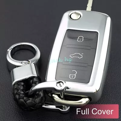 Car Key Chain Ring Fob Case Cover For VW Golf 6 Jetta Beetle Tiguan Touran UP! • $9.50