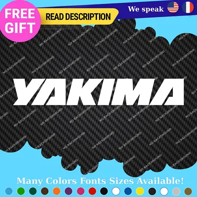 Fits Yakima Decal Sticker Vinyl Car Bumper Rack Roof Cycle Hitch Cargo EXO JDM • $7.76