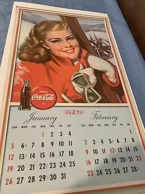 1947 Coca Cola Calendar Museum Quality • $199