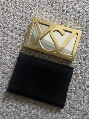 Rare 1980s Vintage Exclusive YSL Gold Compact Mirror • £195