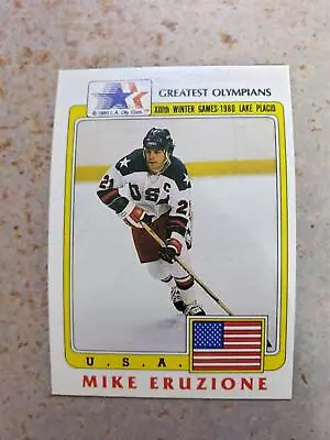 Mike Eruzione Team USA Hockey Olympic Gold Medalist 1983 Greatest Olympians • $11.99