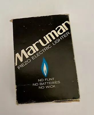 *VINTAGE* MARUMAN PIEZO ELECTRIC LIGHTER Original Box W/papers. -  • $24