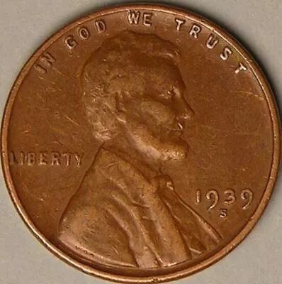 1939 S - Lincoln Wheat Penny - G/VG • $1.95