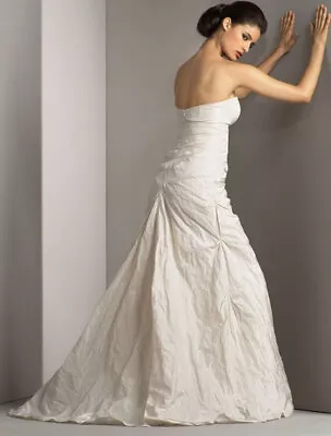 NICOLE MILLER Bridal Wedding Dress Mia HG0013 Strapless Fit Flare Formal Gown 4 • $346.50