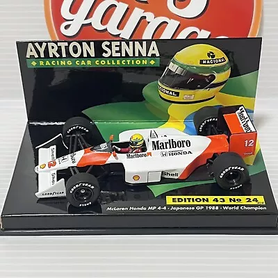 MINICHAMPS 1/43 McLaren Honda MP4-4 Senna Japanese GP 1988 World Champion • $155