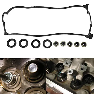 Valve Cover Gasket Set D15Z1 D16Z6 D16Y7 D16Y8 D16Y5 D16B5 For Honda Civic 1.6L • $11.19