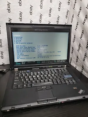 Lenovo ThinkPad T61 15  | Core2Duo T8100@2.1GHz | 3GB RAM*NO HDD/OS/BATT/CHRGR* • $59.49