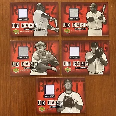 David ORTIZ Manny RAMIREZ VARITEK 2006 UD Game Materials Relic Lot (5) Red Sox • $29.99