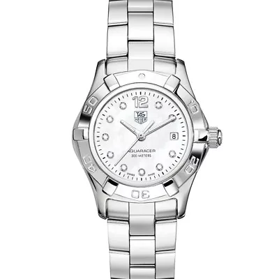 Tag Heuer Aquaracer 300m Ladies Watch Diamond Dial WAF1415.BA0824 RW0530 • £1250