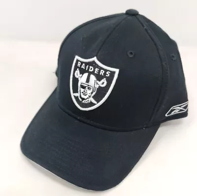Reebok Nfl Equipment Oakland Raiders Stretch Fitted Hat Size M/l • $17.88
