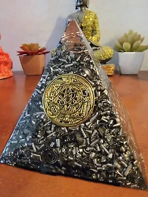 Orgonite Pyramid EMF Protection Blocker Shield TB Tower Buster Genuine Quartz • $39.99